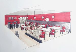 Projet de restaurant zen dans le centre de Lyon - Agence S.Déco